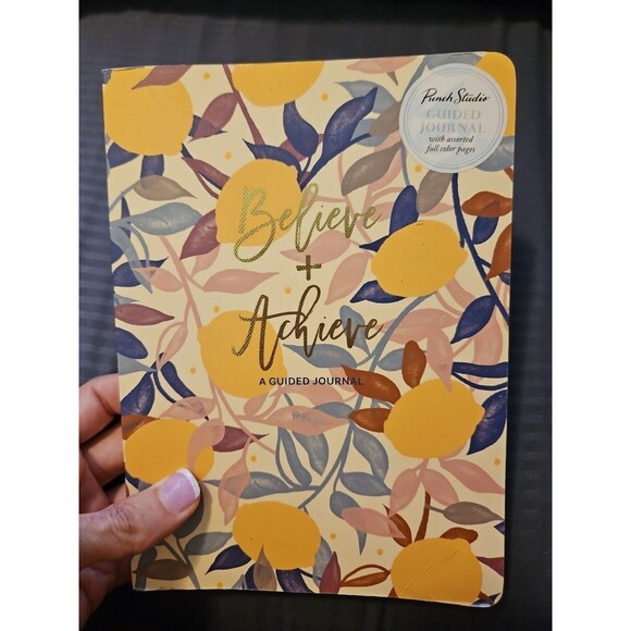 Punch Studio Softcover Guided Journal Retired Lemon Tree Design New - Picture 2 of 13